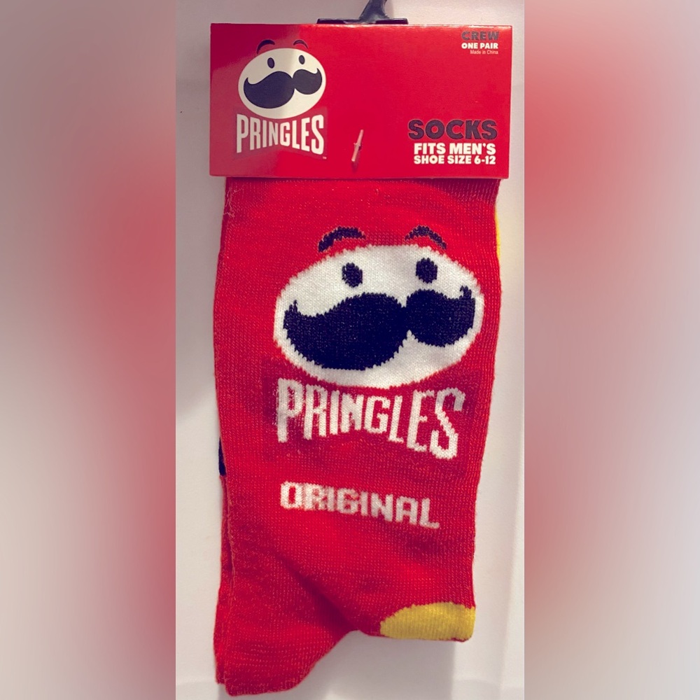 Fun Novelty Socks Featuring Pringle’s Brand